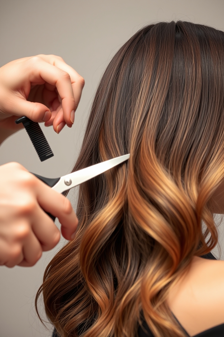 choppy layers on long hair