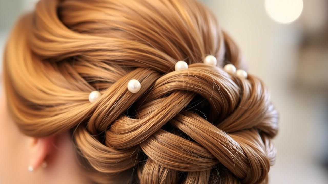 glam holiday hair details