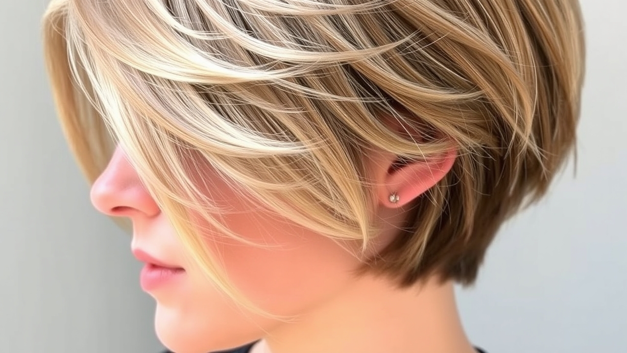 Short mullet with textured layers for effortless daily wear
